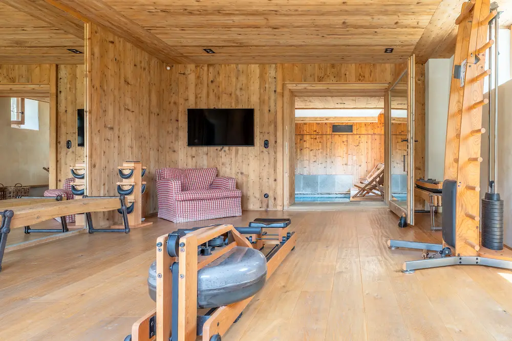 Salle de sport équipée à la Ferme du Passieu