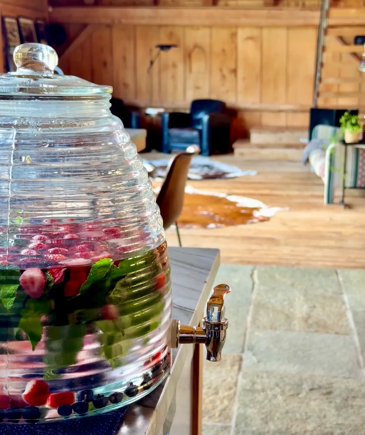 Infusion à la Ferme du Passieu dans les Alpes
